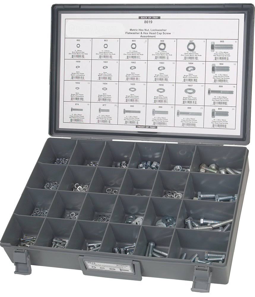 Universal Grade 8.8 Nut and Bolt Assortment W676265