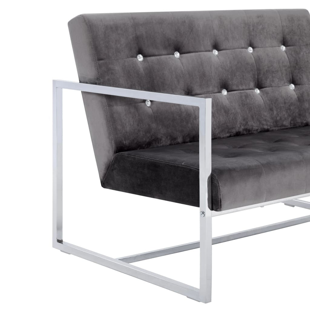 2-Seater Sofa Dark Gray T5959