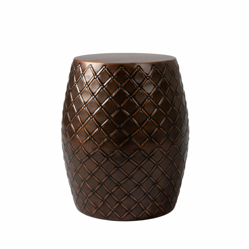 Copper Finish Metal Outdoor Accent Table U403