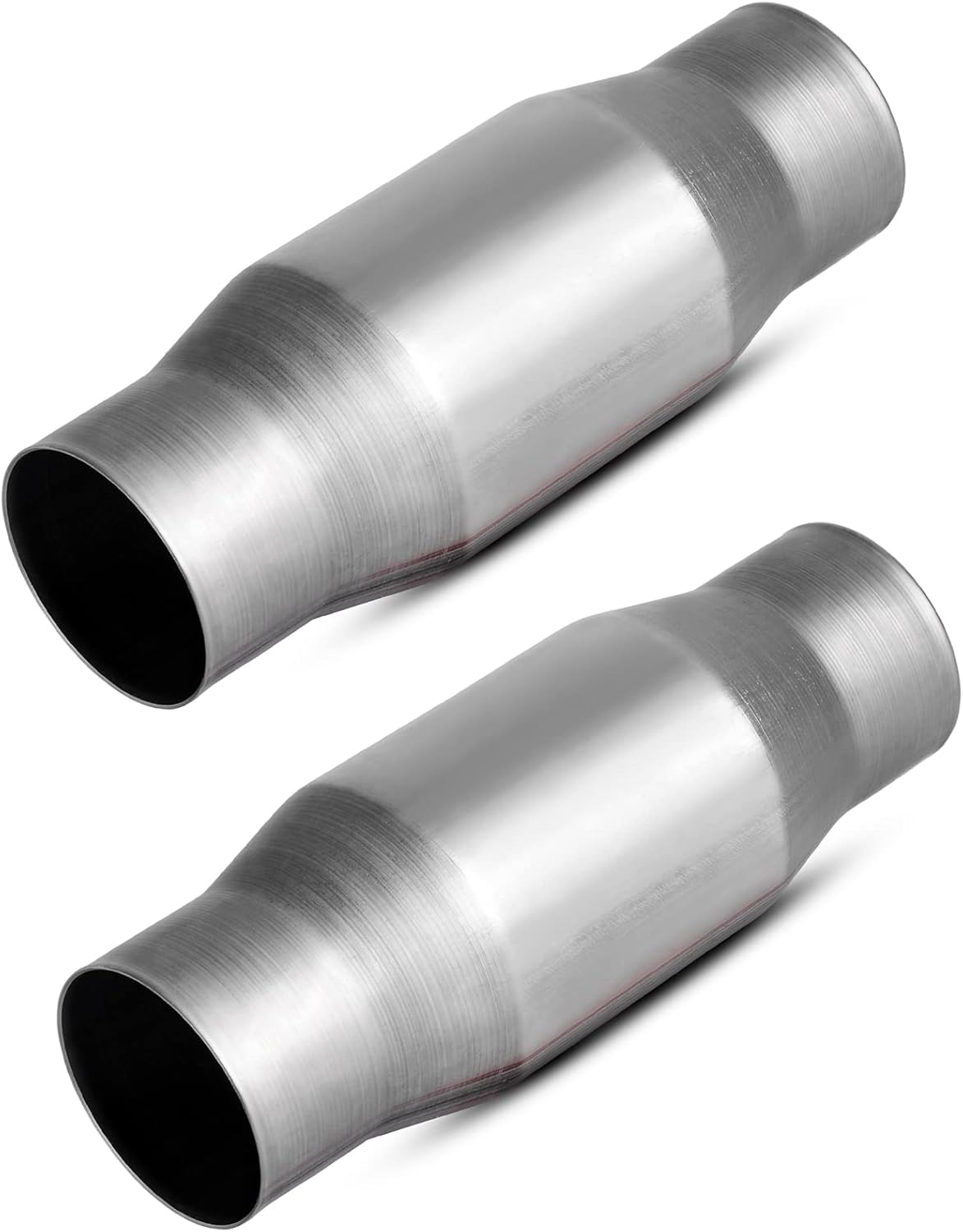 2-Pack Universal Catalytic Converter, 3" Inlet/Outlet, Stainless Steel Shell A124914