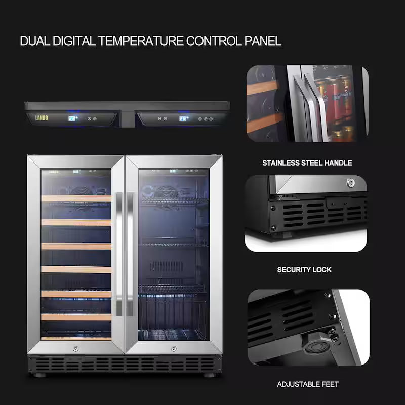 30 in. Dual Zone Beverage and Wine Cooler X4132