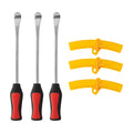 Yellow 3Pcs Tire Spoon Lever Repair Tool Y54350
