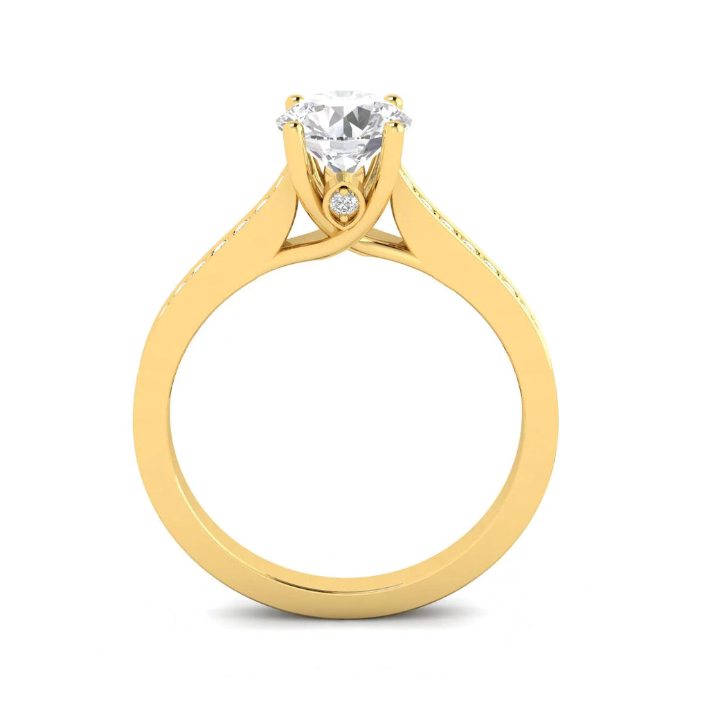 Diamond Engagement Ring in 10k Yellow Gold N221