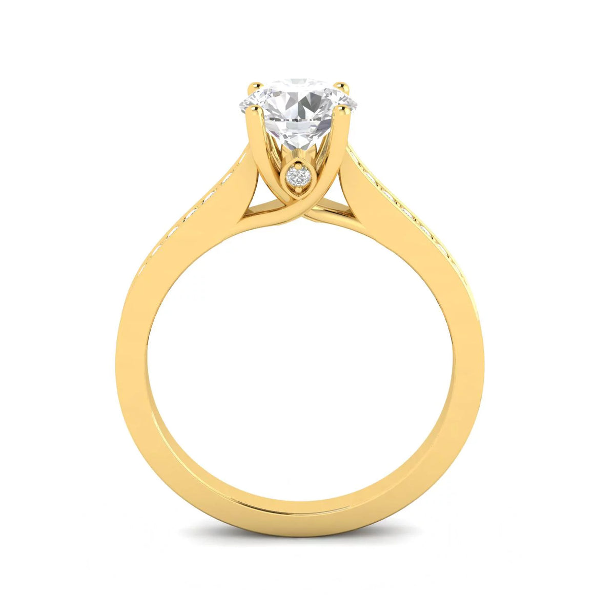 Diamond Engagement Ring in 10k Yellow Gold N221