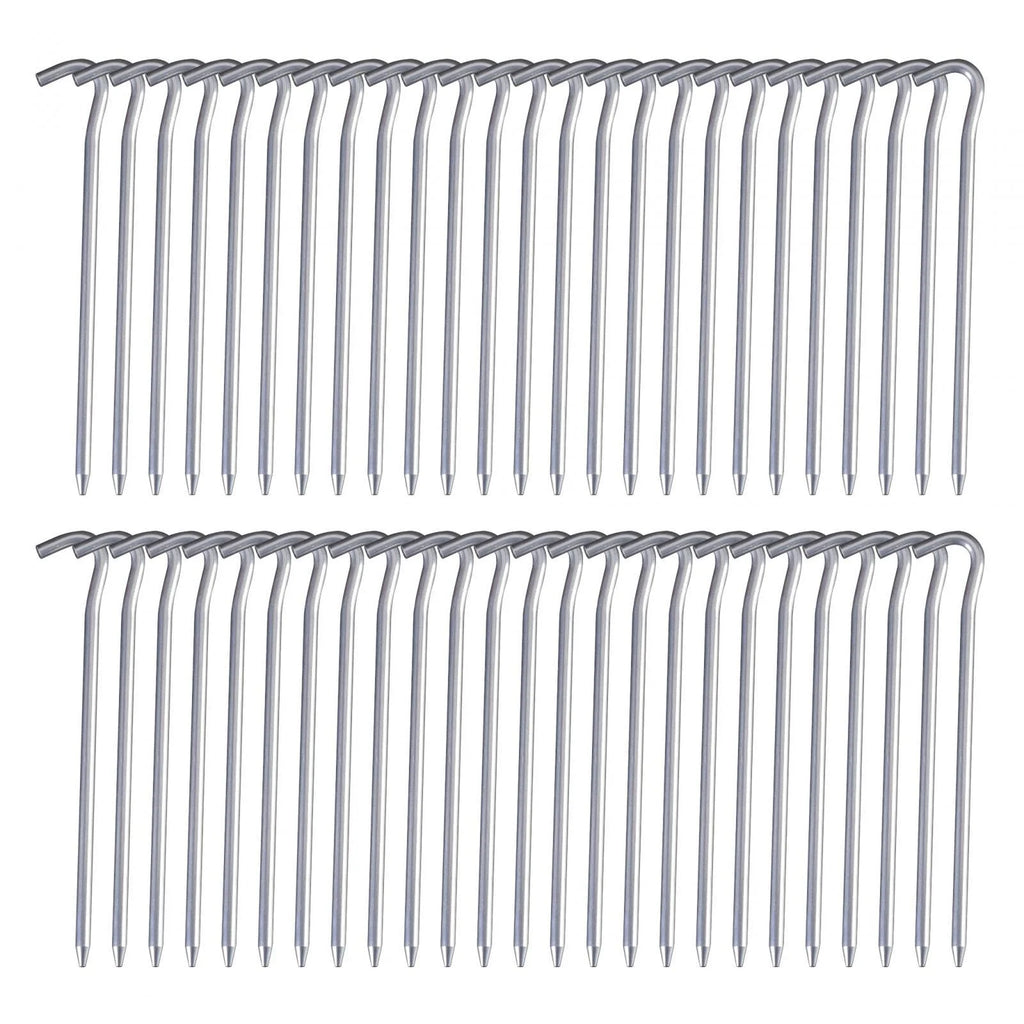 50 Pack 7inch Aluminum Tent Pegs for Camping N7817