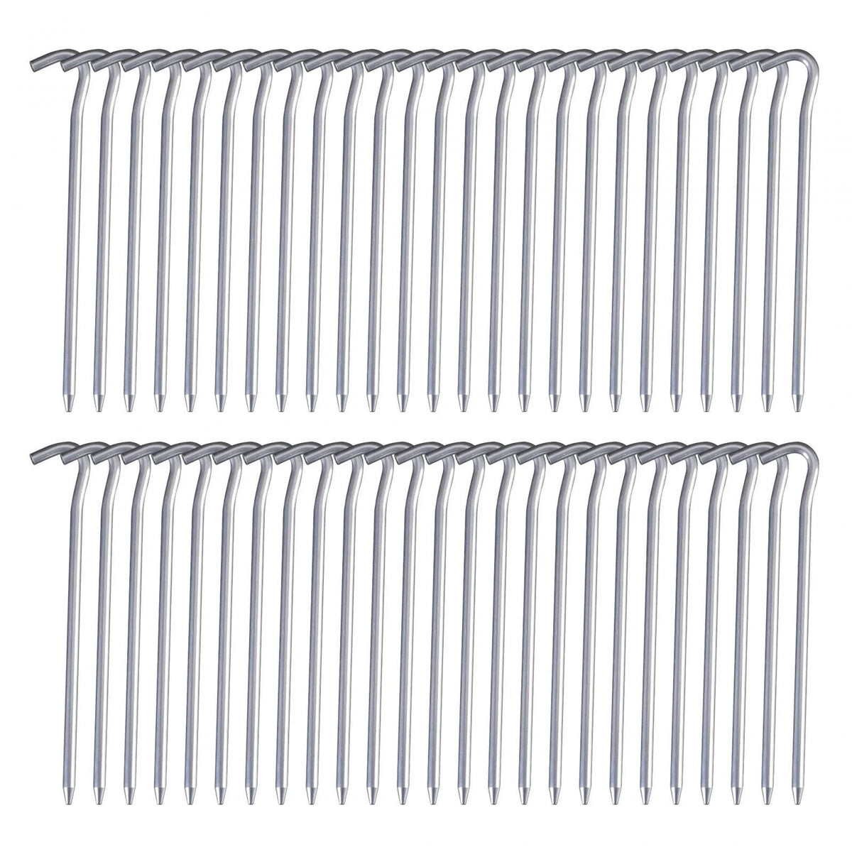 50 Pack 7inch Aluminum Tent Pegs for Camping N7817