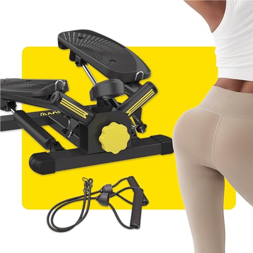 Stepper Machine with Resistance Bands, 300LBS Weight Capacity, Adjustable Step Height U927621