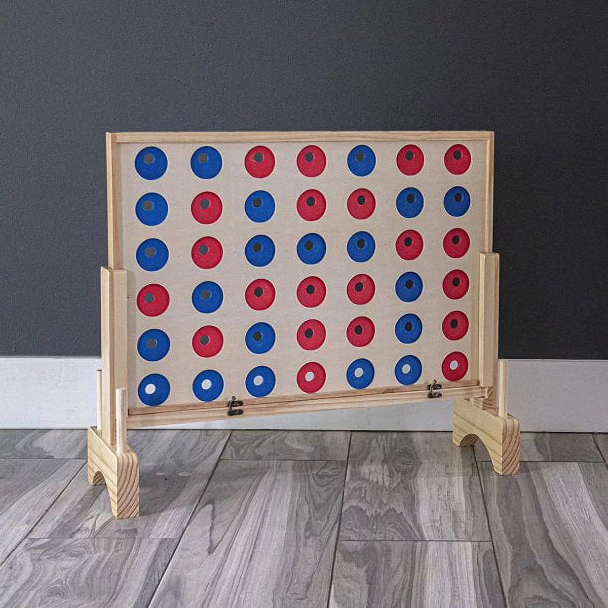 Giant Connect 4 Game Wooden Family Game Q912988