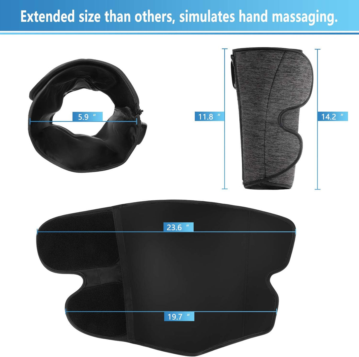Rechargeable Leg Massager with Air Compression (1 Pair) B963