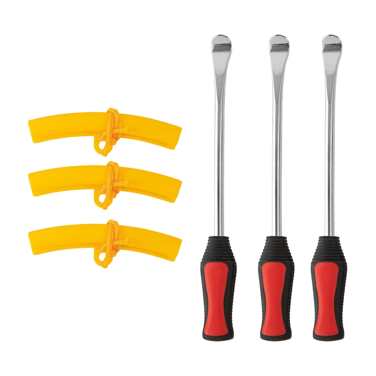 Yellow 3Pcs Tire Spoon Lever Repair Tool Y54350