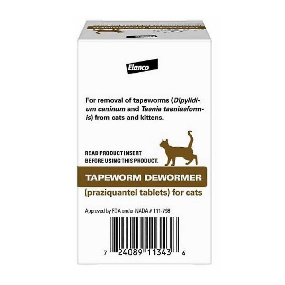 Tapeworm Dewormer Tablets for Cats, Pack of 3 X256