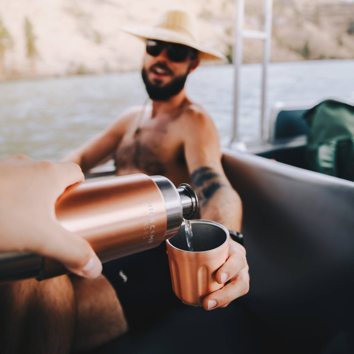 Brushed Stainless 750ml Flask Y221254