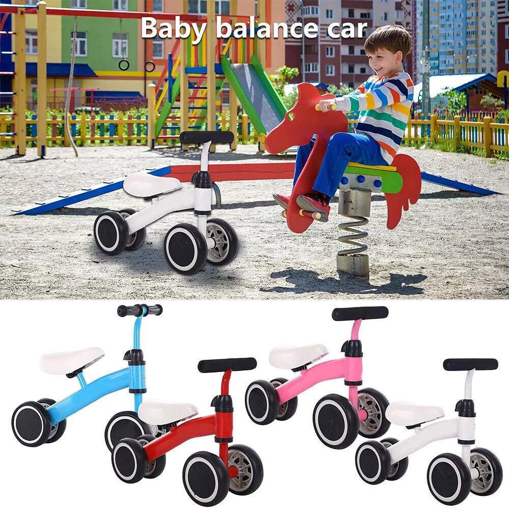 Baby Balance Bike 4 Wheels No Pedal A338248