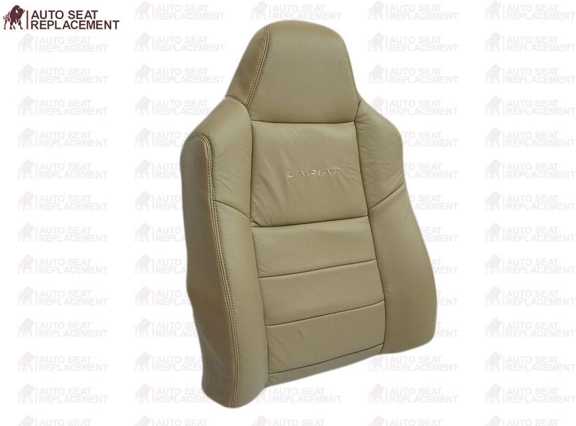 Leather Seat Cover for Ford F250 F350 in Medium Parchment Tan Driver & Passenger N328
