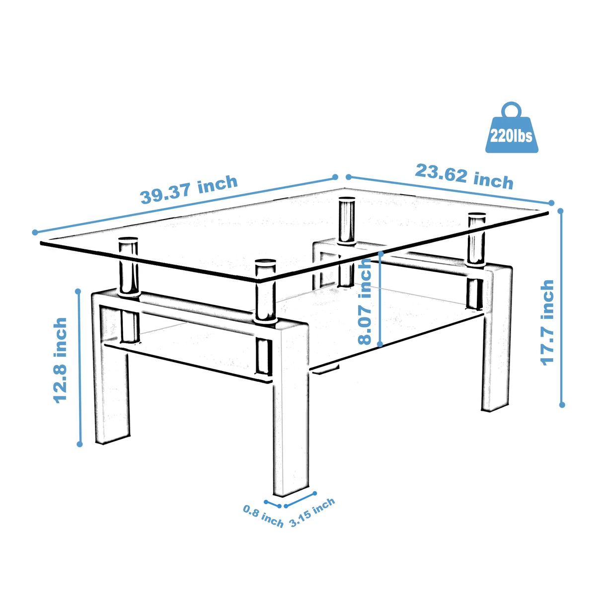 White Coffee Table F7544