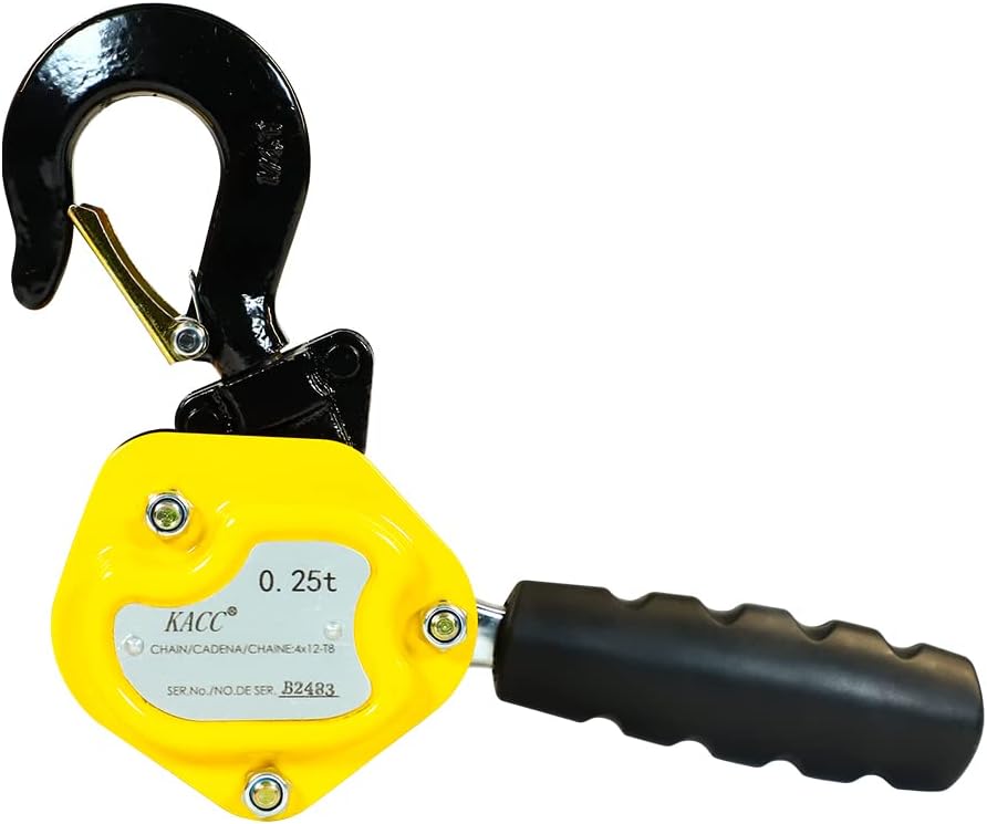 550LBS Manual Lever Chain Hoist 5 Feet Lift G80 Chain with Hook Pack of 2 A889