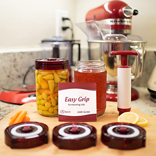 Food Grade Fermentation Kit for Wide Mouth Mason Jars, 4 Pack V351314