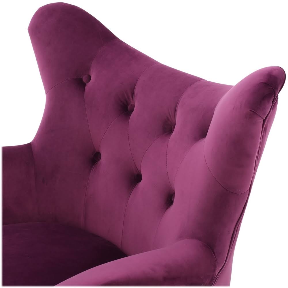 Fuchsia Velvet Armchair Y61048