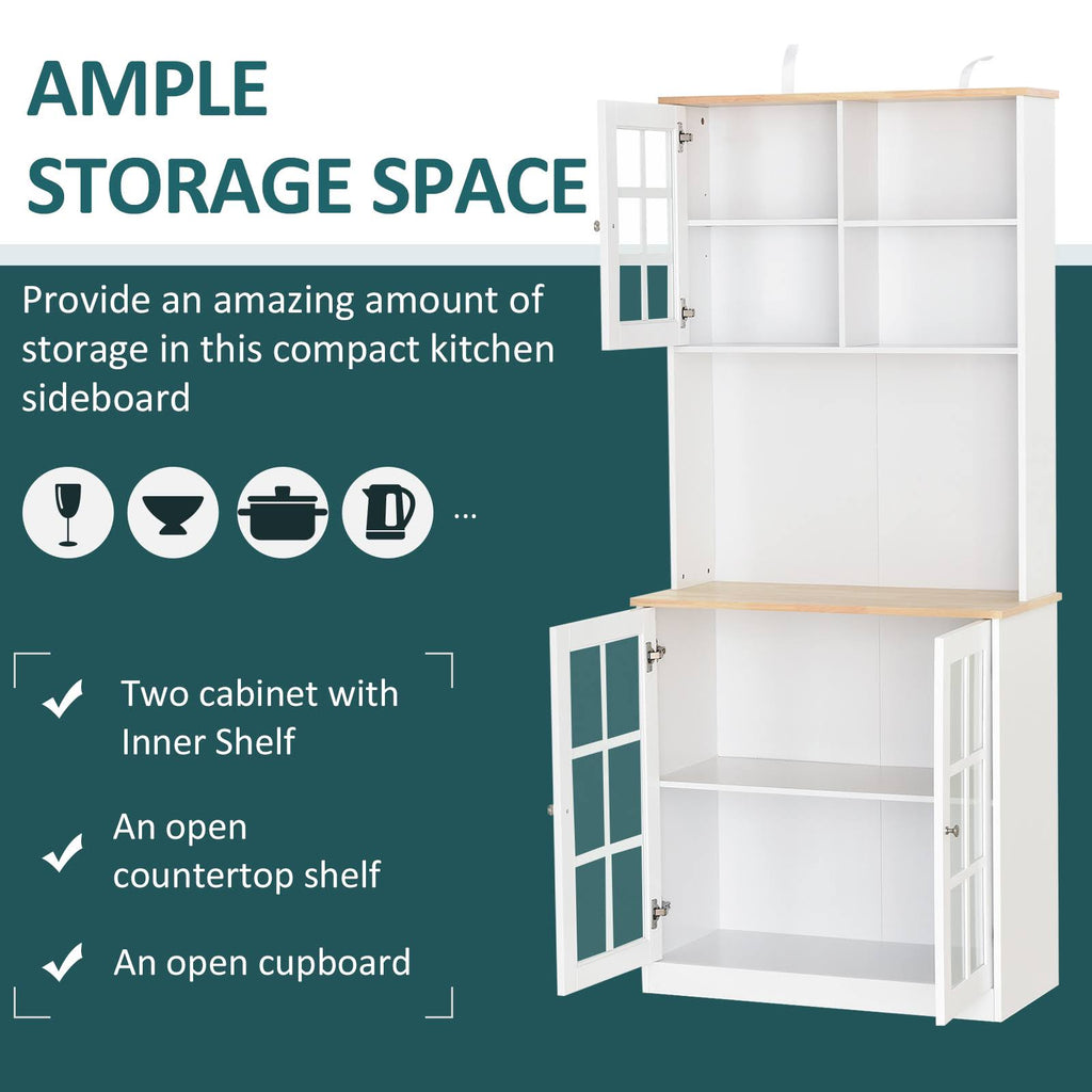 White Kitchen Pantry Cabinet P78431