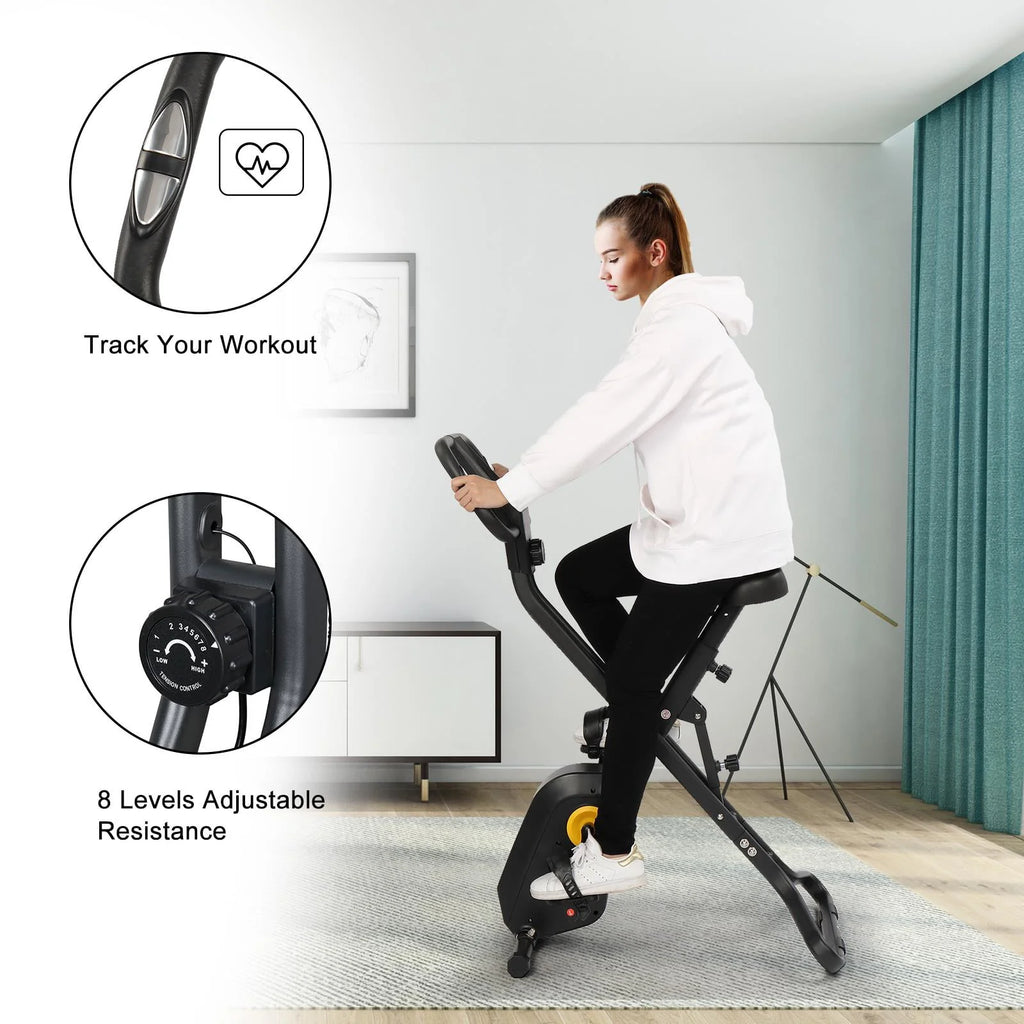Folding Magnetic Stationary Exercise Bike L3438