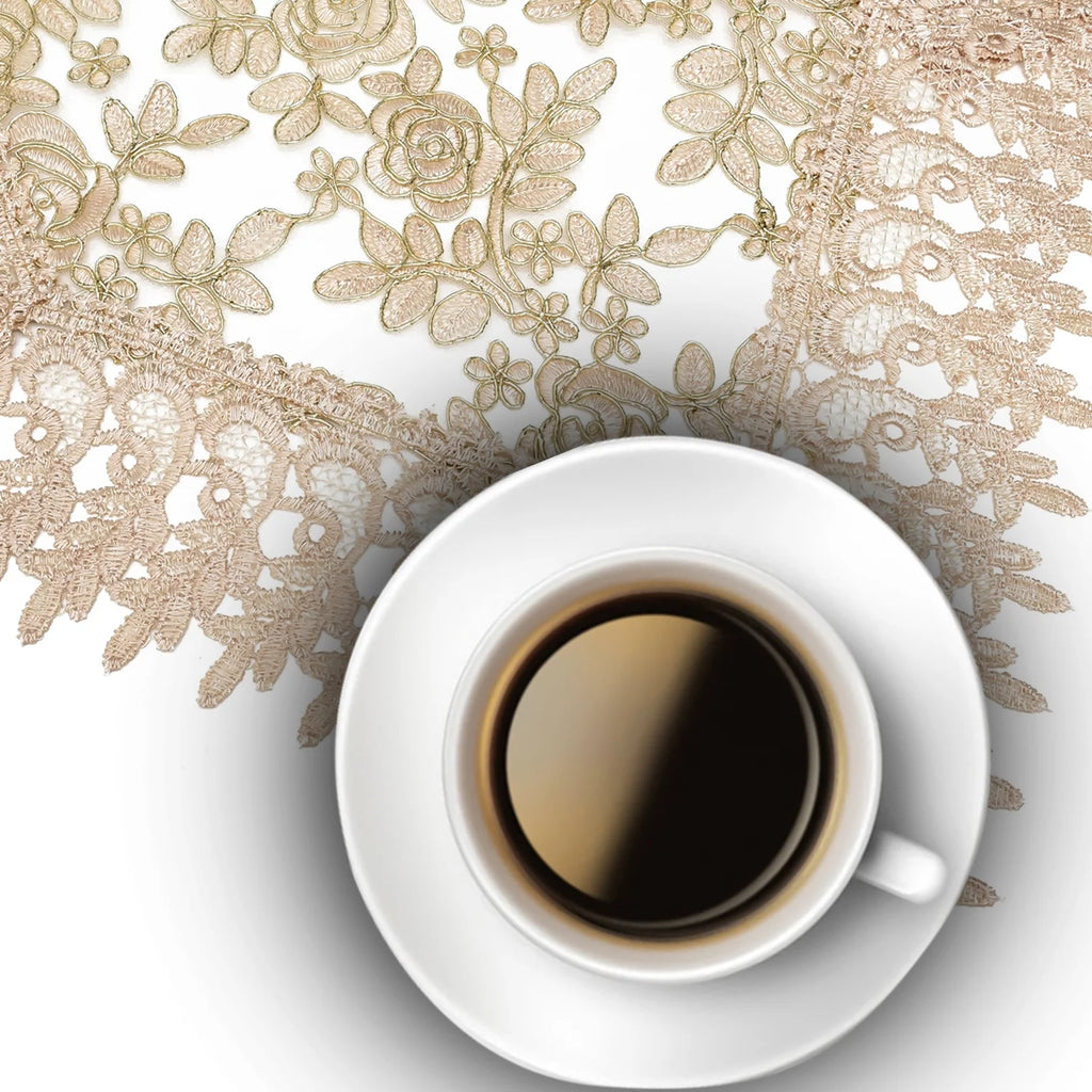100% Polyester Lace Table Runner G9959