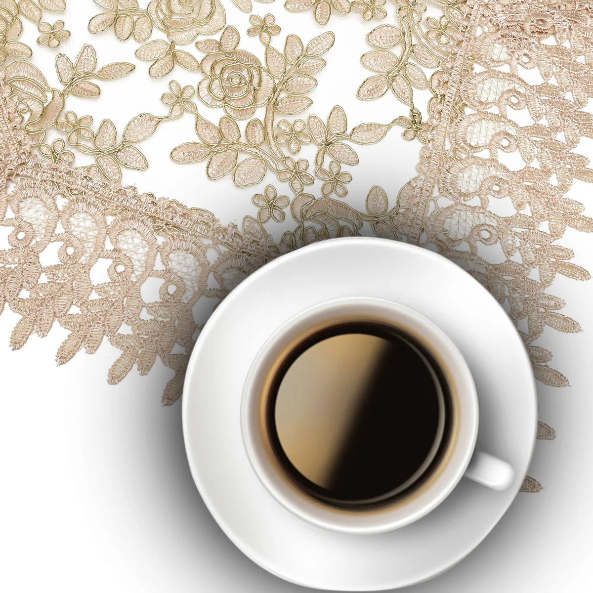 100% Polyester Lace Table Runner G9959