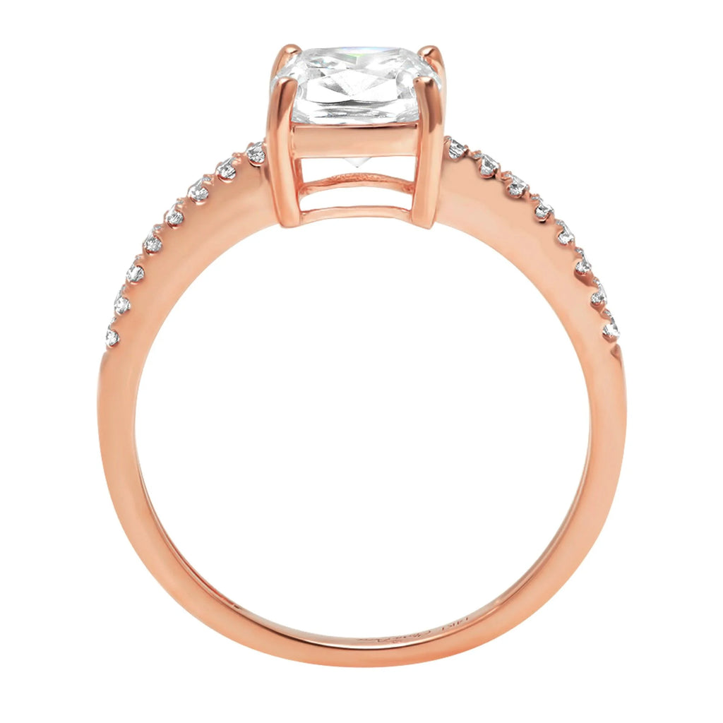 18K Rose Gold Engagement Ring M895
