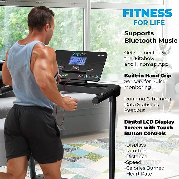 Folding Electric Treadmill with 15 Incline Level C248819