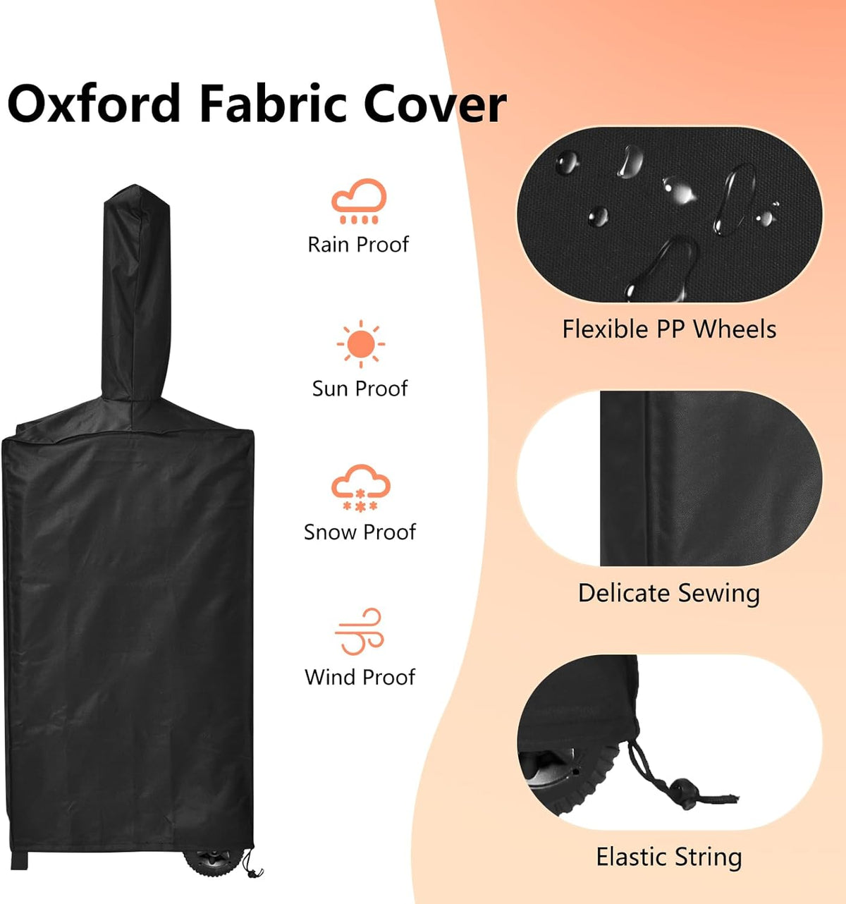 Outdoor Pizza Oven with 12" Pizza Stone, Pizza Peel, Waterproof Cover V57175