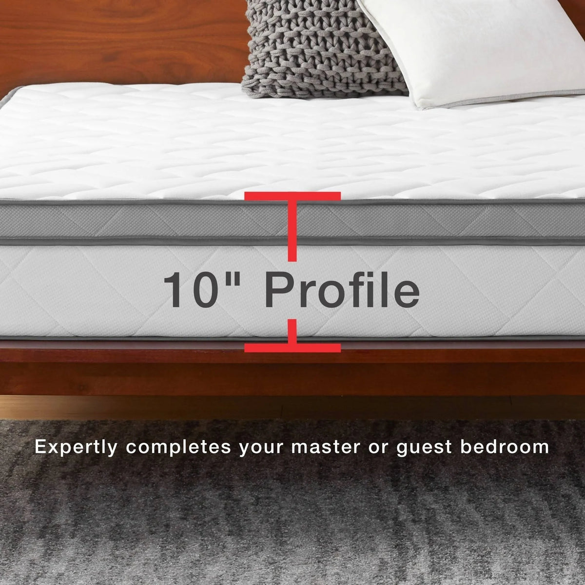 10-Inch Memory Foam and Innerspring Hybrid Mattress Twin Q642