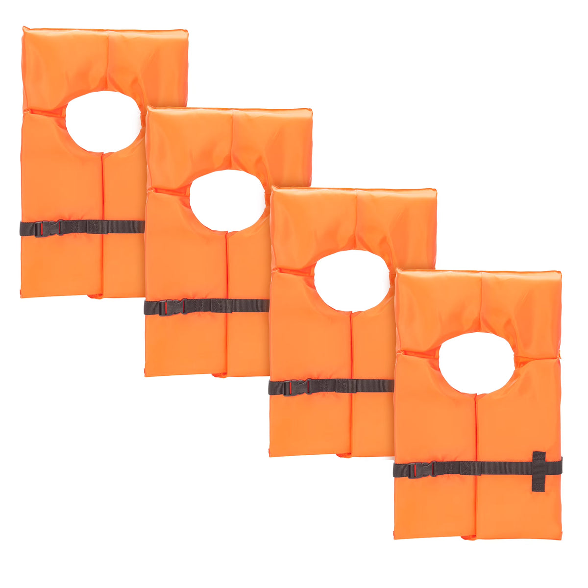 U.S. Coast Guard Approved Type II Adult Life Jacket, 4-Pack A1800