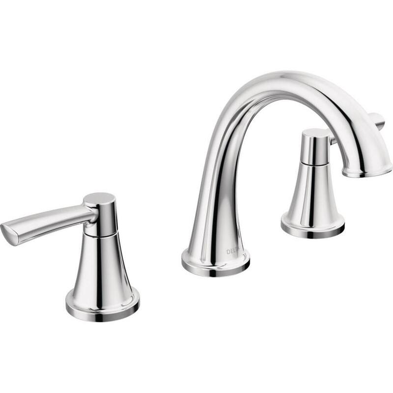 8 in. Widespread Double Handle Bathroom Faucet Polished Chrome Q888