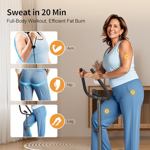 Stepper Machine with Resistance Bands, 300LBS Weight Capacity, Adjustable Step Height U927621