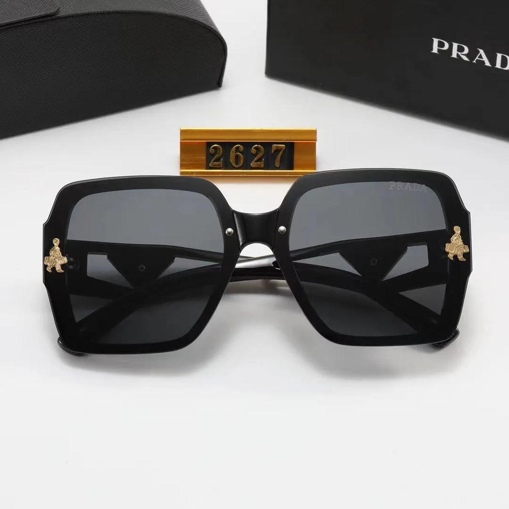 Polarized Triangular Hollow Temple Sunglasses J180895