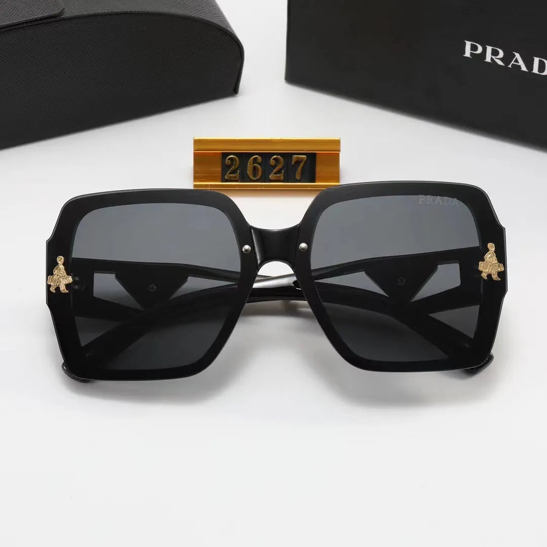 Polarized Triangular Hollow Temple Sunglasses J180895