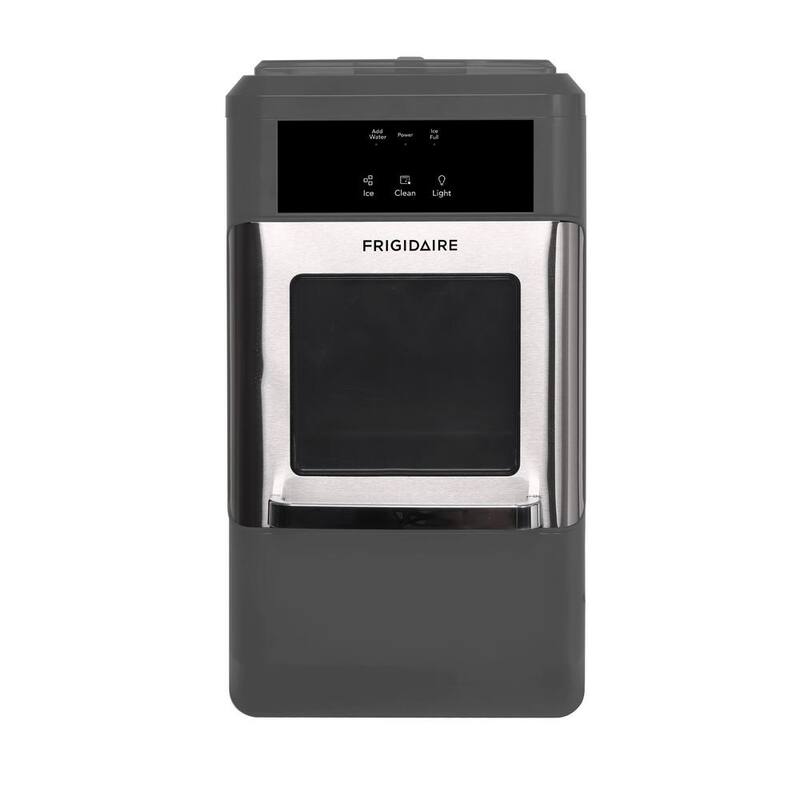 44 lbs. Freestanding Nugget Ice Maker in Stainless Steel and Black H531496