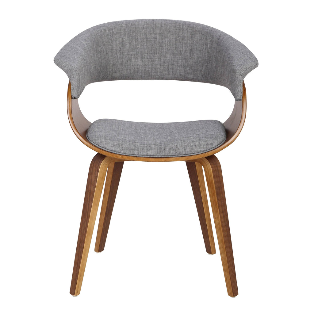 Cream Fabric Zebra Wood Dining Accent Chair Z431626