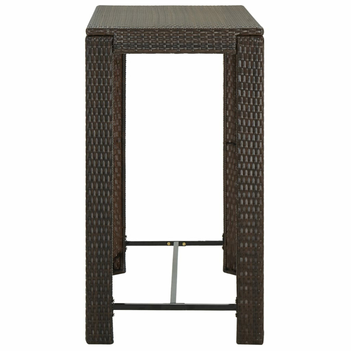 Brown Poly Rattan Patio Bar Table T908