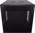 12U Wallmount Cabinet Enclosure 19-Inch Server Network Rack with Locking Perforated Door Black V281089