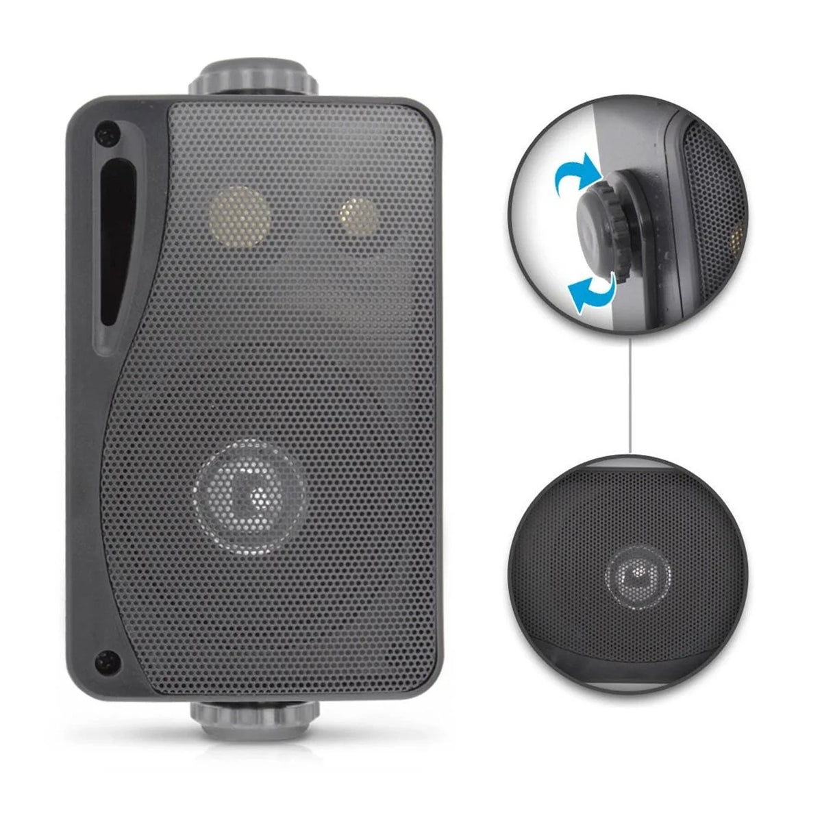 Black 3.5 Inch 3 Way Weatherproof Marine Speakers G692