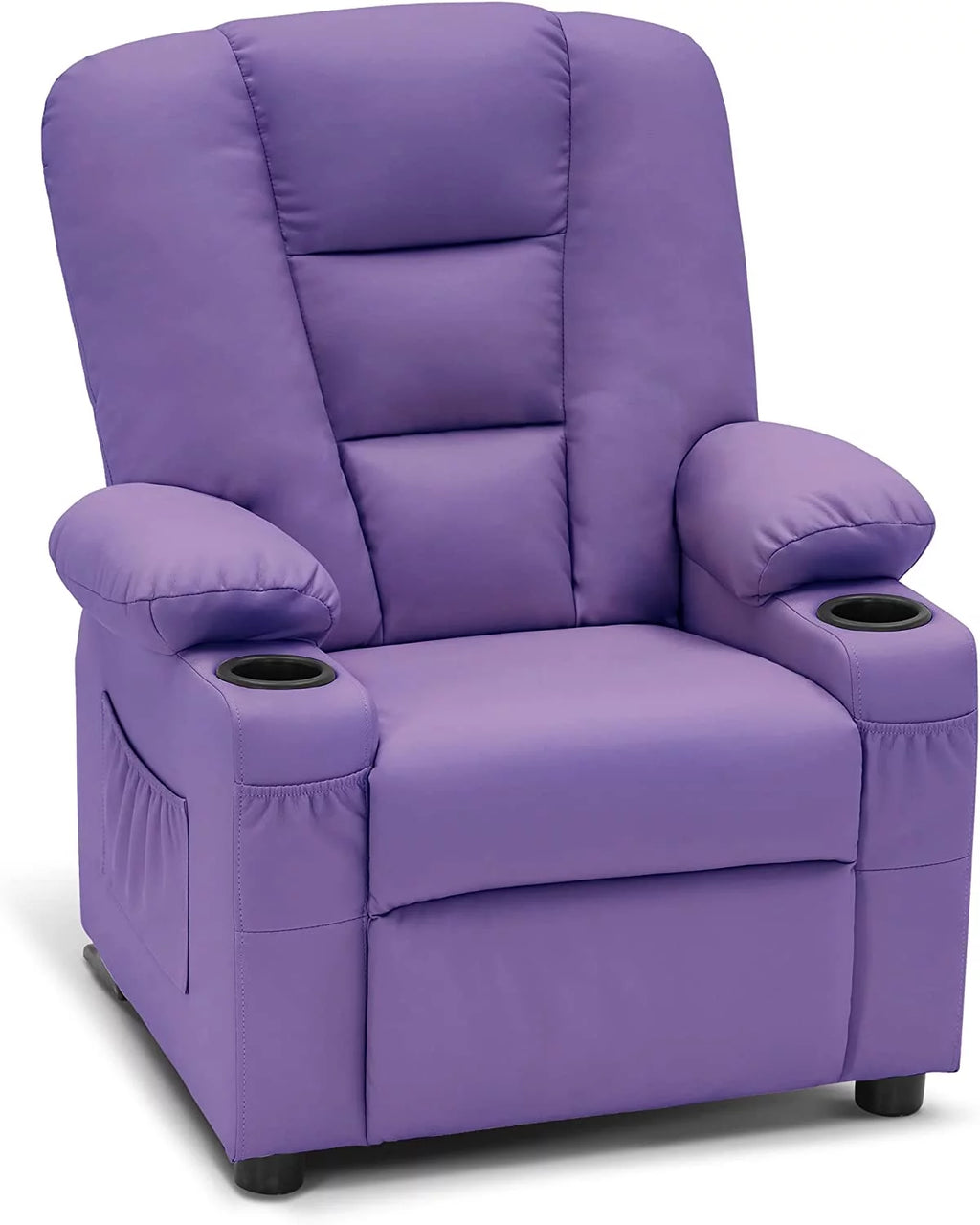 Faux Leather Recliner Chair with Cup Holders K7666
