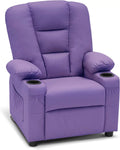 Faux Leather Recliner Chair with Cup Holders K7666