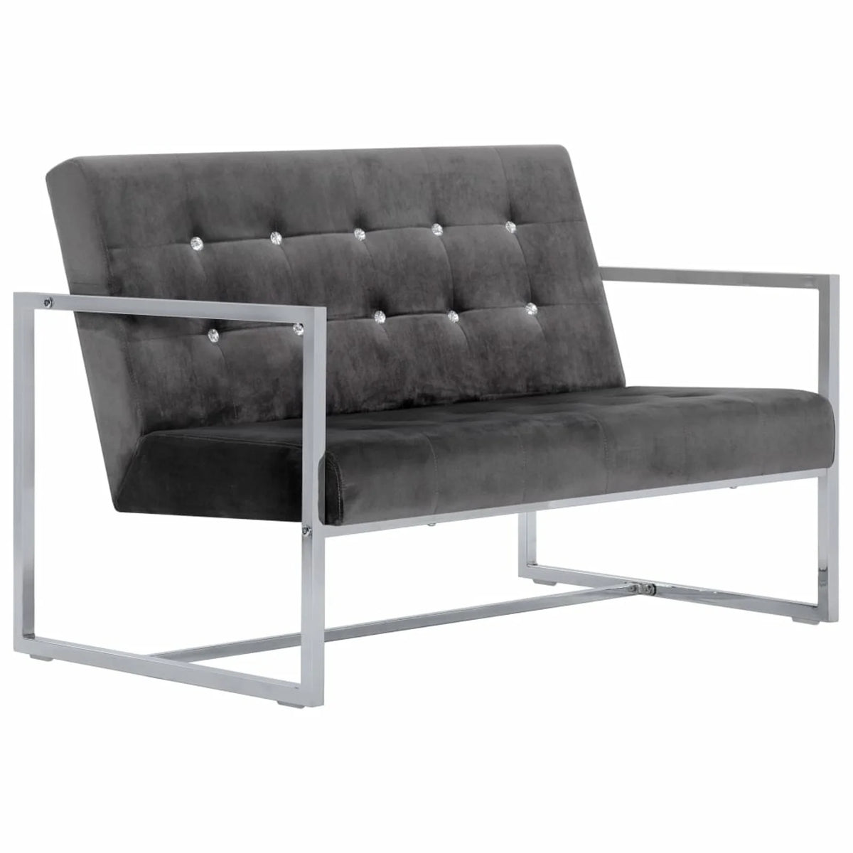 2-Seater Sofa Dark Gray T5959