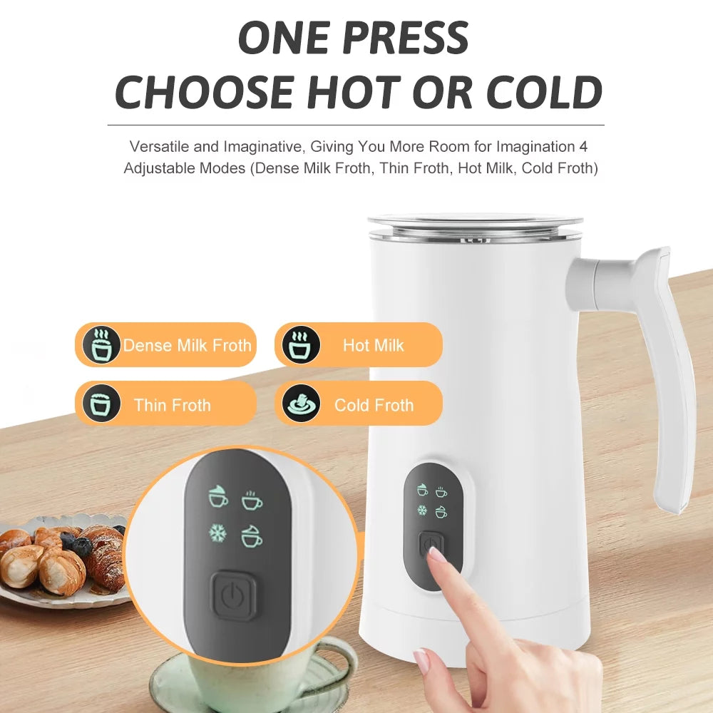 Electric Milk Frother Stainless Steel 4 in 1 400W 350ml C603