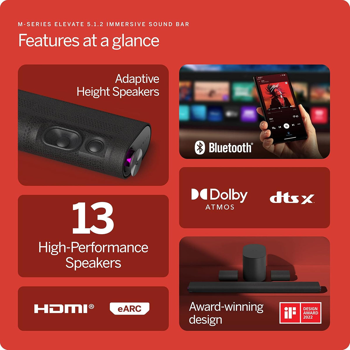 42" 5.1.2 Soundbar System I31584