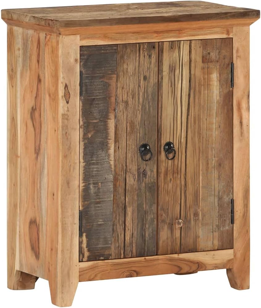 Solid Acacia Wood Sideboard with Drawer and Storage Cabinet V278