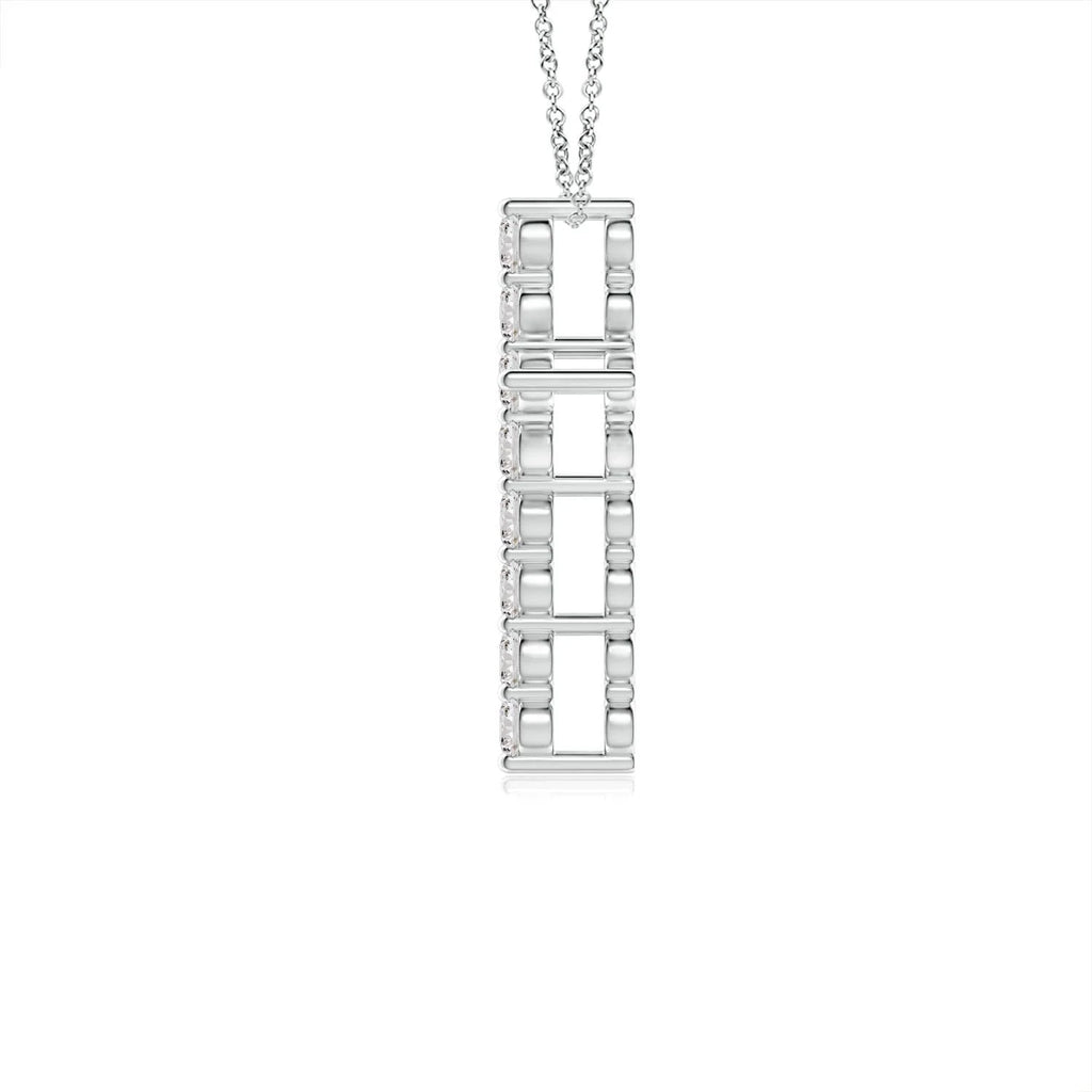 Diamond Cross Pendant Necklace in Platinum Y50755