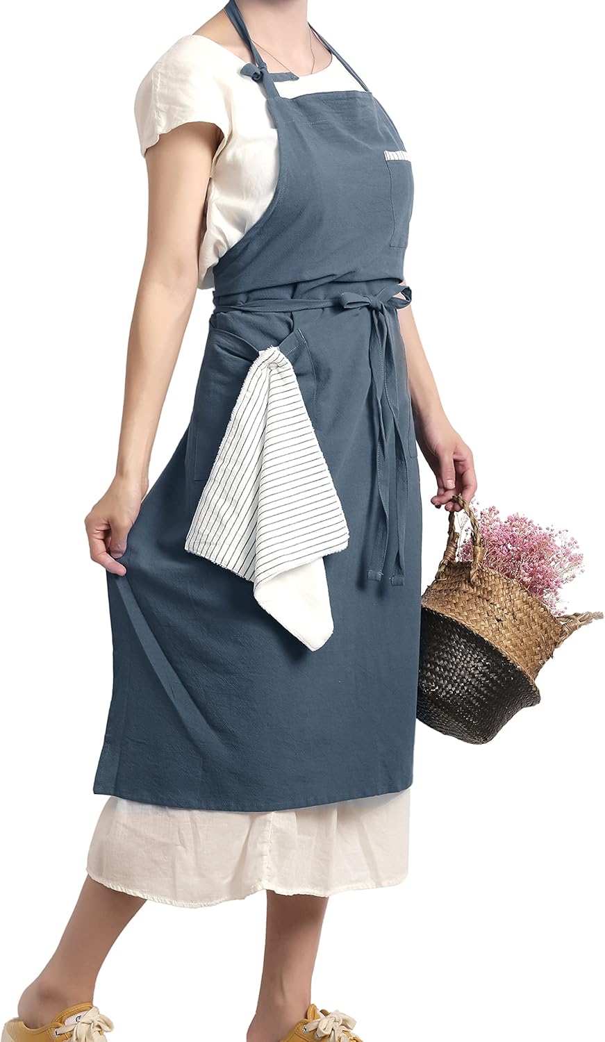 Soft Cotton Linen Apron Pack of 2 B55540