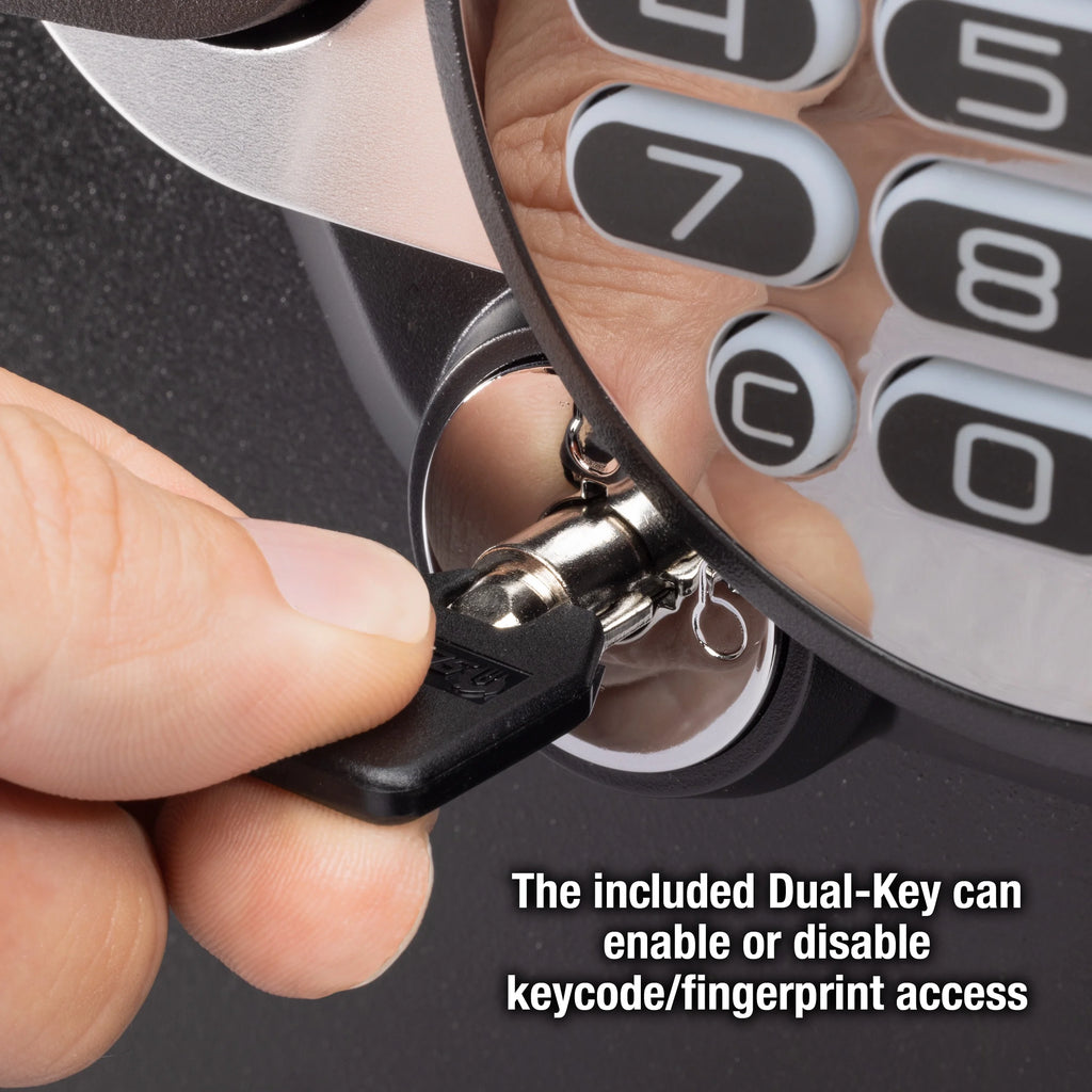 Fire-Resistant and Water-Resistant Safe with Fingerprint Biometric Lock, 1.23 Cu. ft. Q715