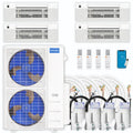 48,000 BTU 4 Zone Ceiling Cassette Ductless Air Conditioner and Heat Pump D31459